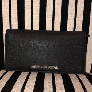 Michael Kors Silver and black Wallet